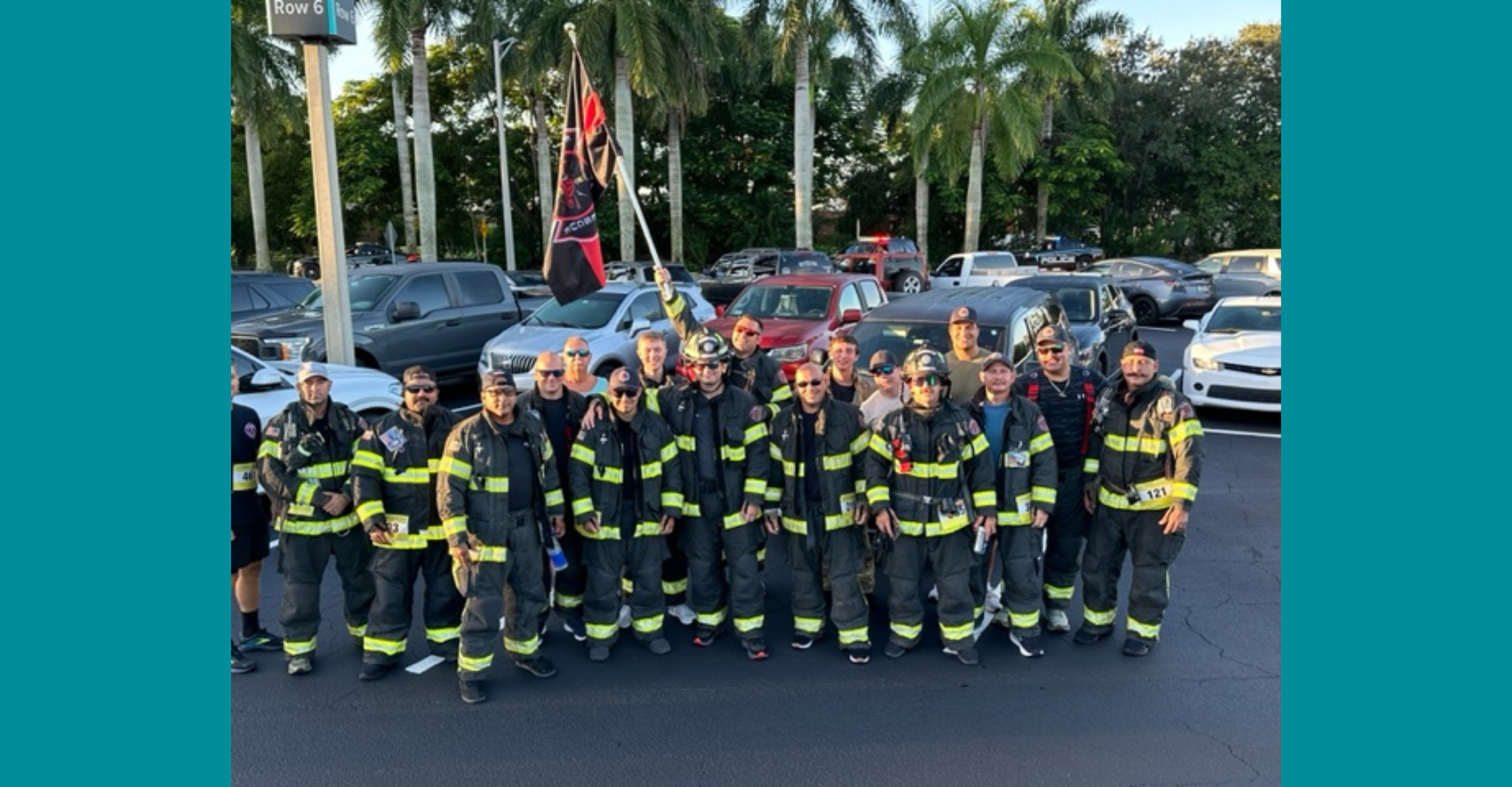 Fort Myers Community Run- Lehigh Fire Fighters in their gear