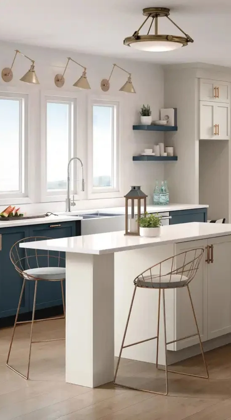 Installed tile flooring in home